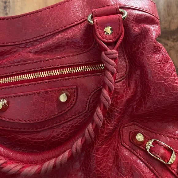 Balenciaga Town Crossbody Bag Red - Picture 4 of 9